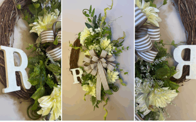 How to Add a Wooden Letter Sign to a Wreath