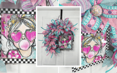 How to Make a Colorful Grapevine Wreath with a Metal Sign